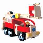Plan Toys Fire Engine With Firemen