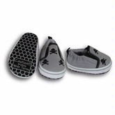 Me-In-Mind Slip-Ons/ Grey Skulls