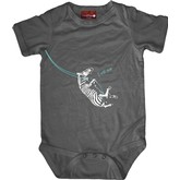 Small Plum Bamboo Organics Zebra Bodysuit